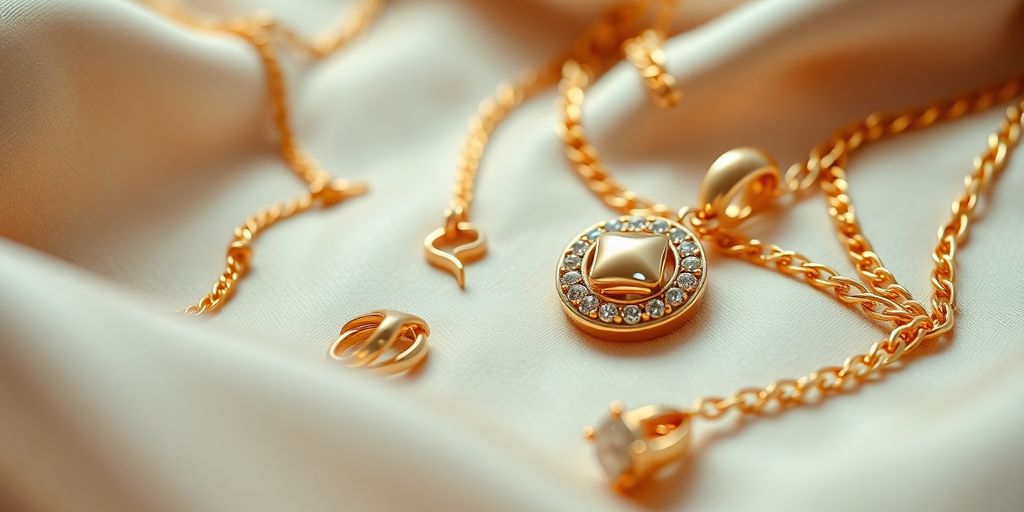 Des pièces en or éclatantes sur un tissu luxueux.