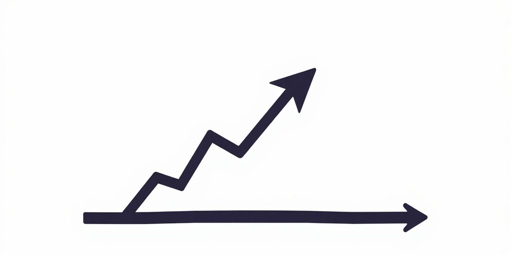 Ascending arrow visually boosting domain authority.