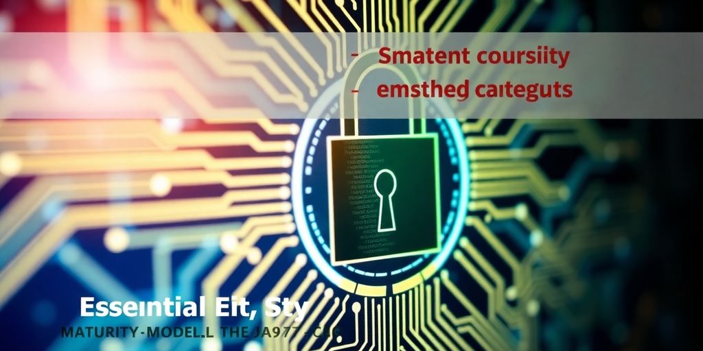 Digital lock on computer screen for cybersecurity framework.