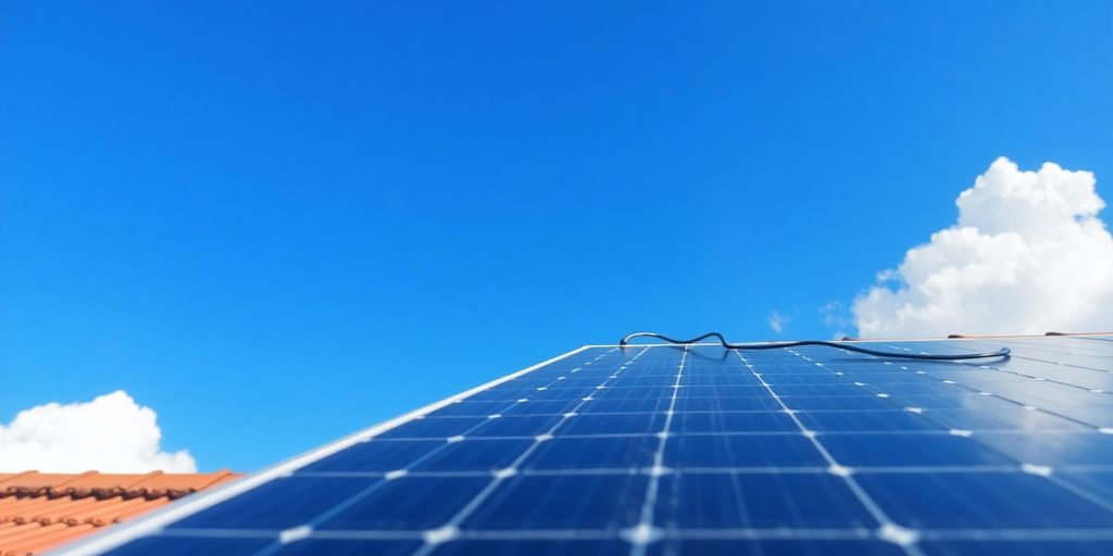 Panneaux solaires et câblage