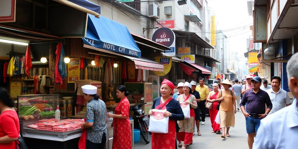 Street scene in Manila showing local culture and etiquette.