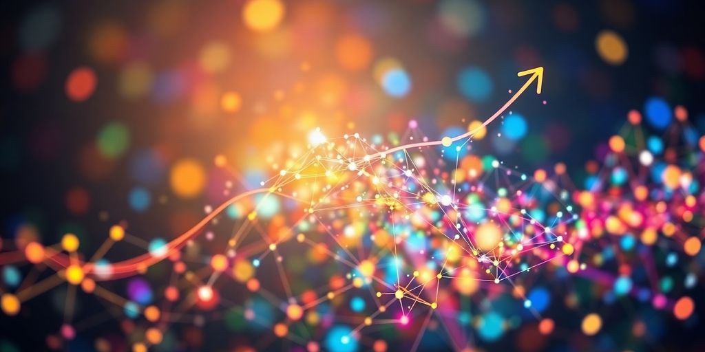 Business growth and customer insights visualization.