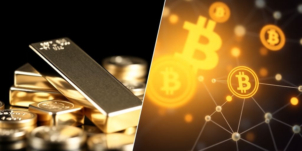 Argent et cryptoactifs, pièces et jetons numériques.