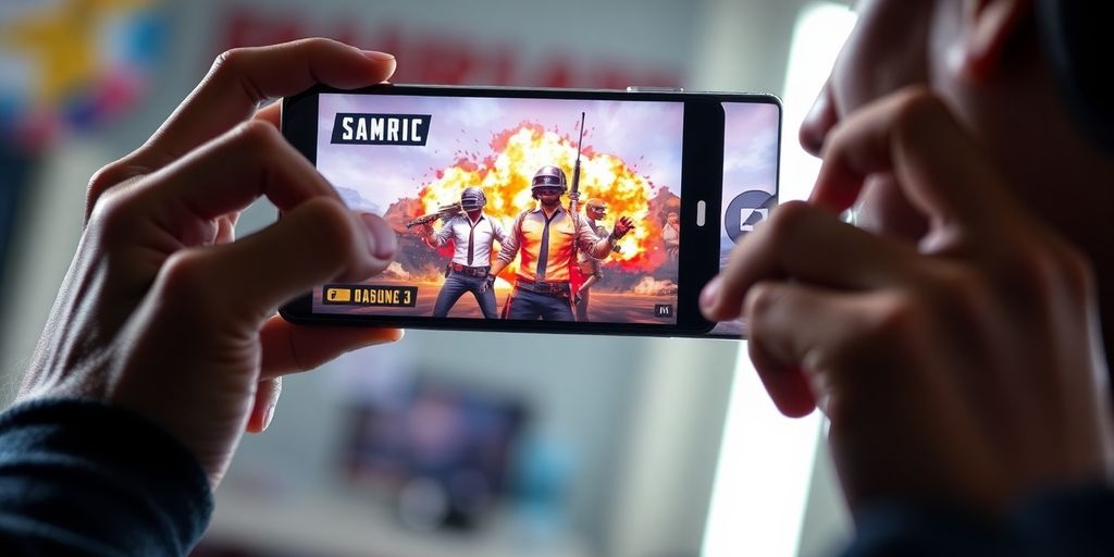 Players in intense PUBG mobile esport action.