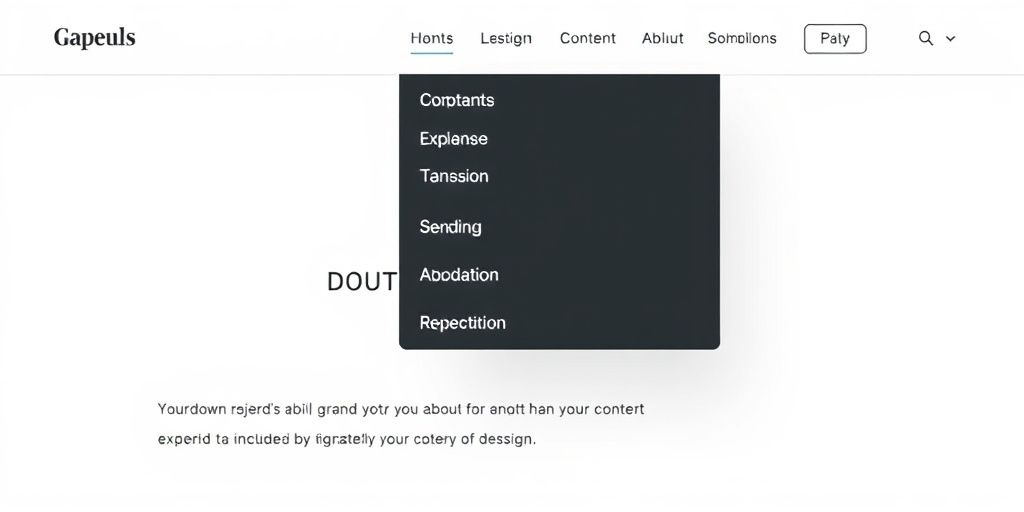 CSS menu dropdown animation with smooth transitions.