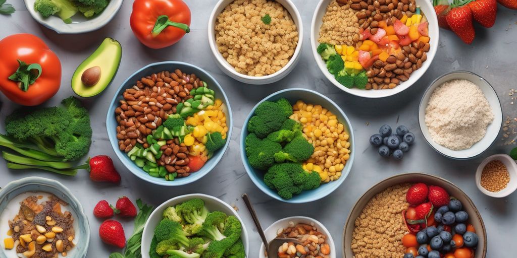 healthy meal planning with high fiber foods