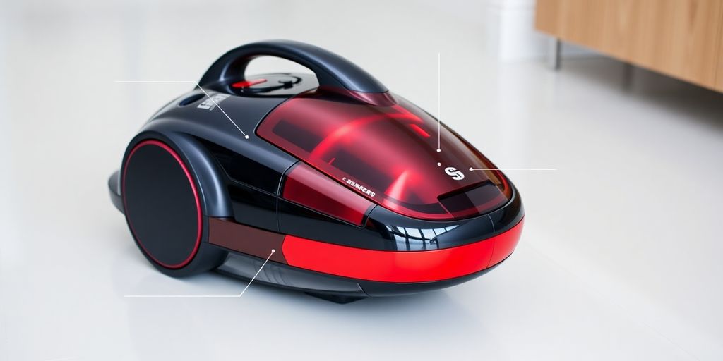 Siemens synchropower Staubsauger auf sauberem Boden.