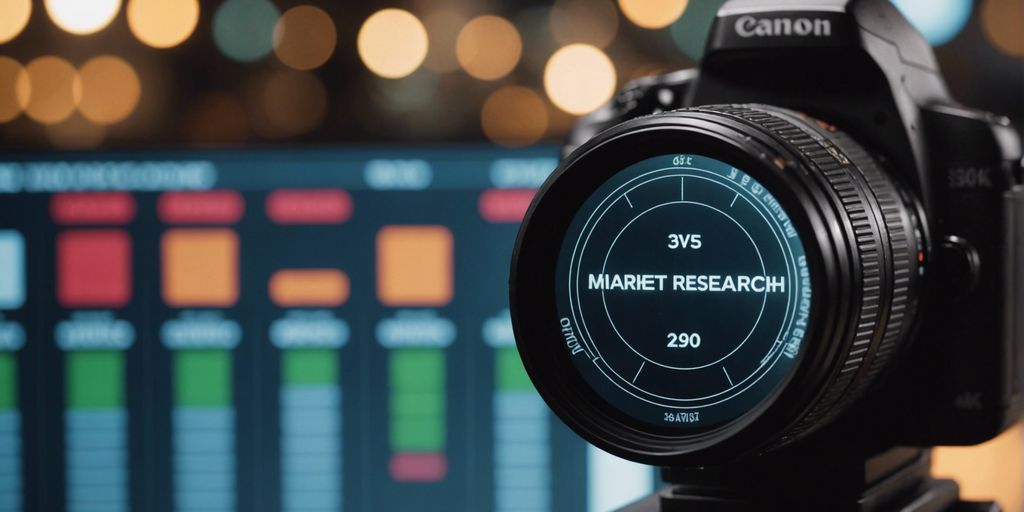Graph depicting digital marketing market research and analysis.