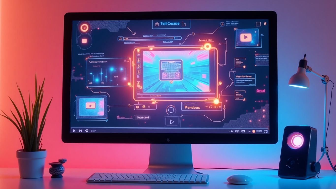 Vibrant thumbnail for a faceless YouTube channel.