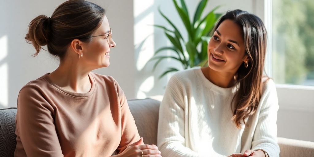Terapeuta integrativo em sessão com paciente.
