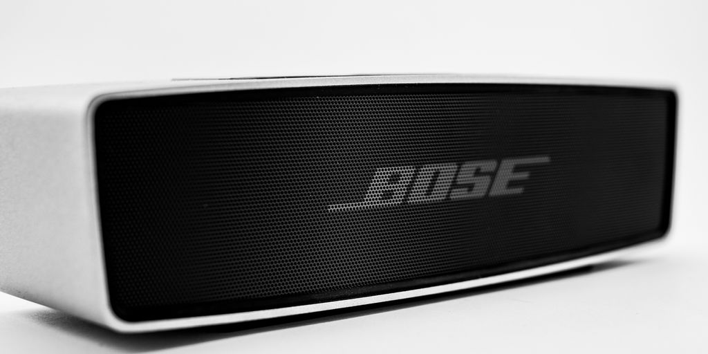 white Bose portable speaker