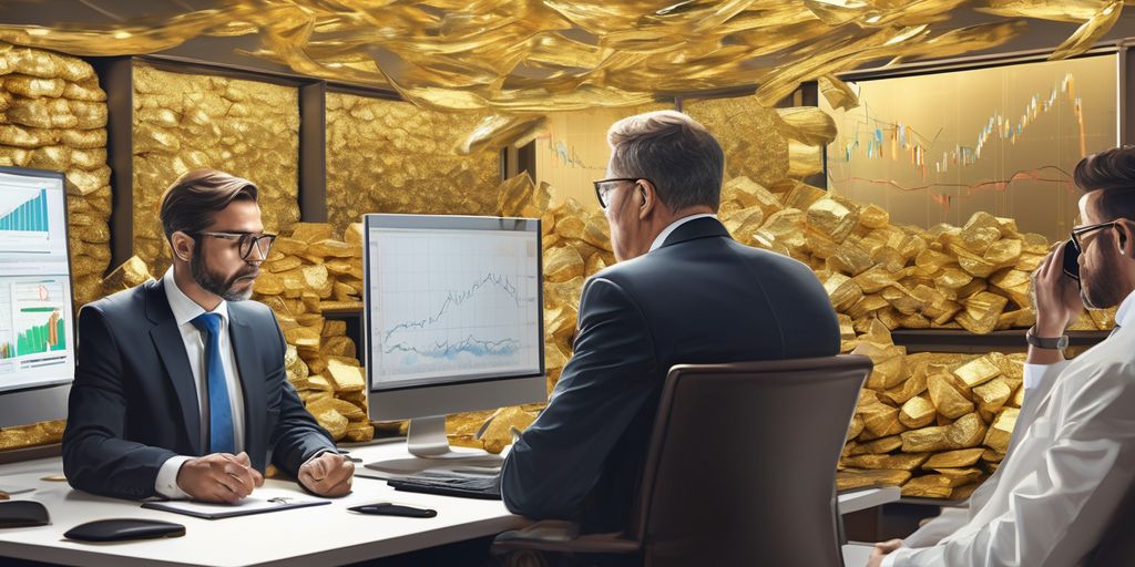 financial experts analyzing gold market trends