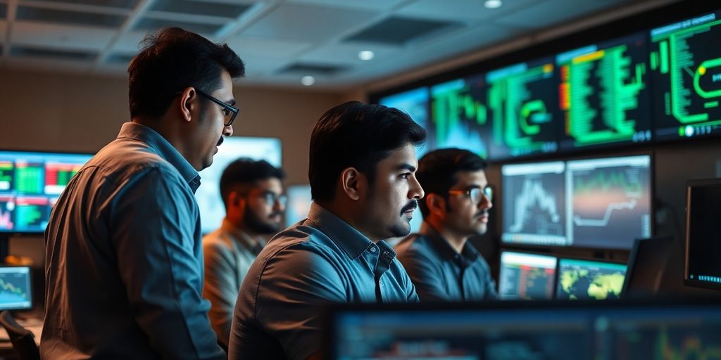 Experts en cybersécurité indiens analysant des données cruciales.