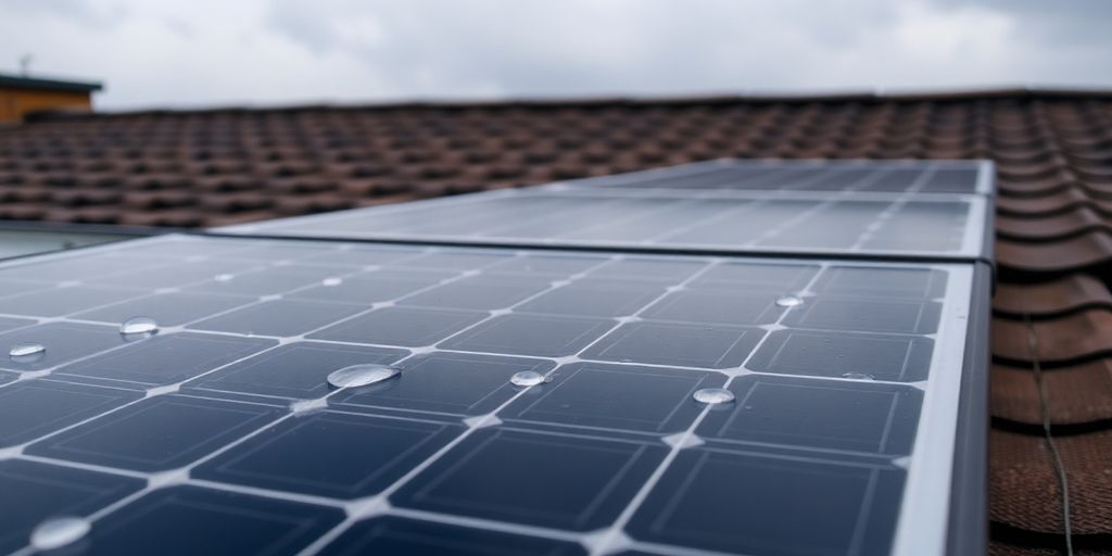 Panneau solaire avec dispositif anti-grêle
