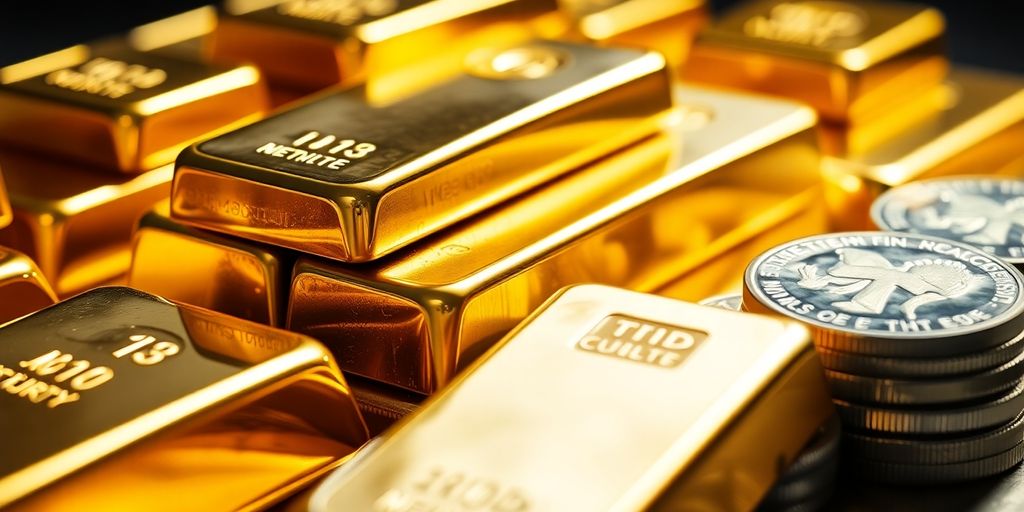 Lingots et pièces d'or et d'argent