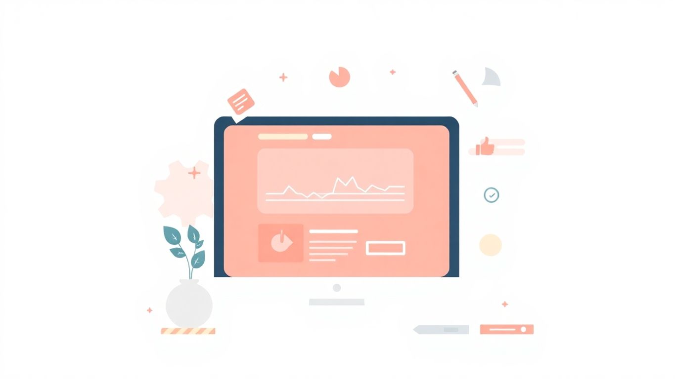 Moderne illustrasjon av digital markedsføring.