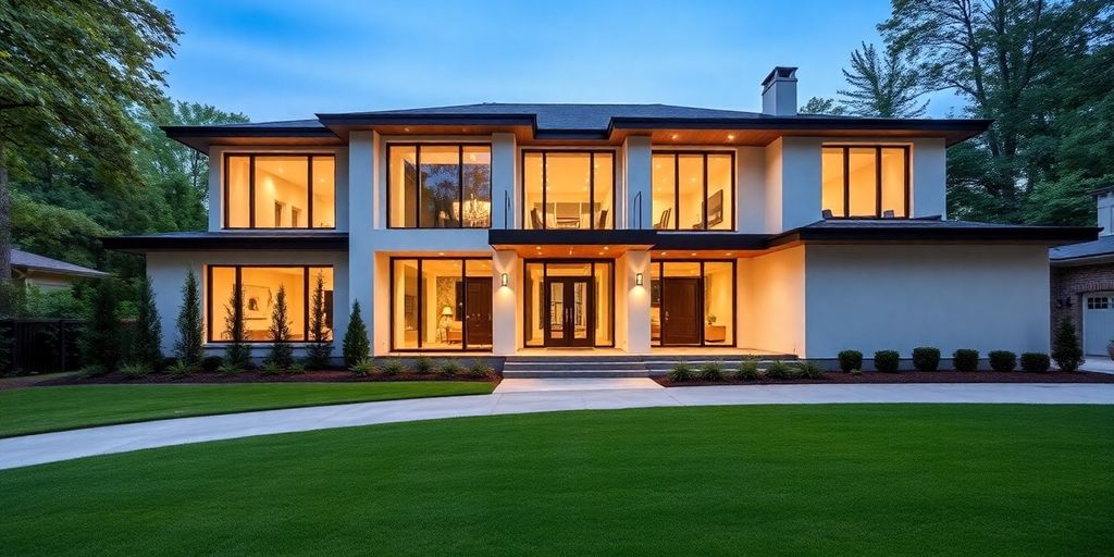 Luxury Buckhead home with modern architecture.