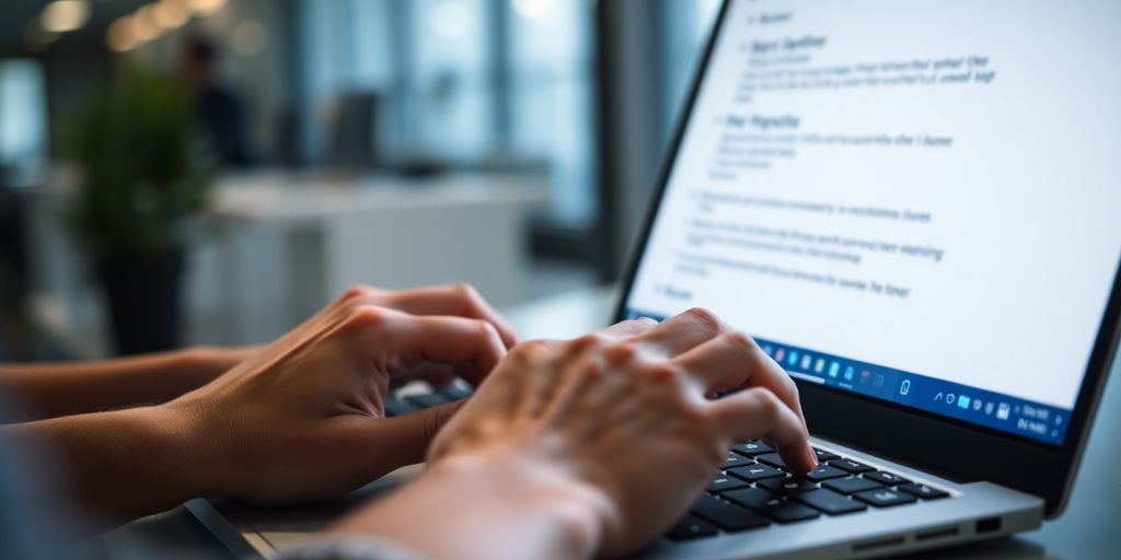 AI assisting professional with cover letter.
