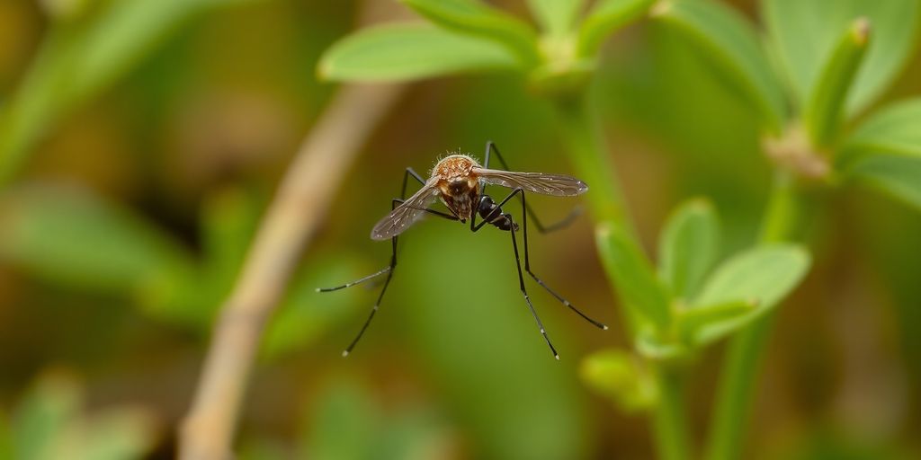 Tantar in mediu natural, relevant pentru dezinsectie.