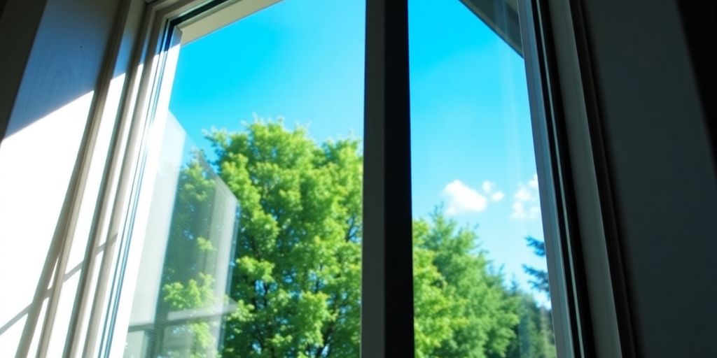 Modern Cascade window with vibrant outdoor scenery.