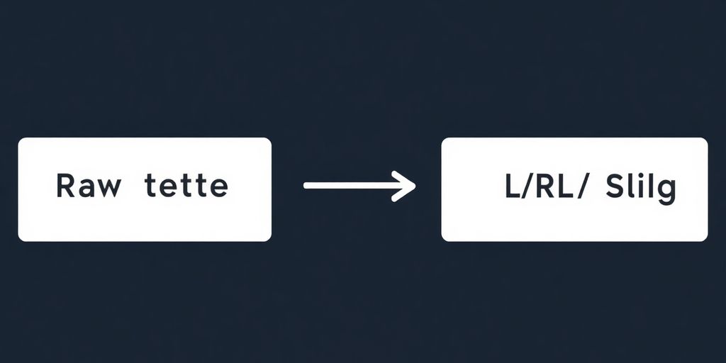 URL slug transformation graphic