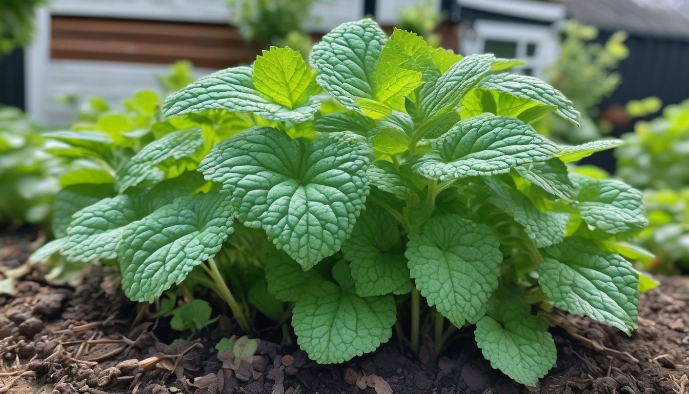 mint plant in a UK garden