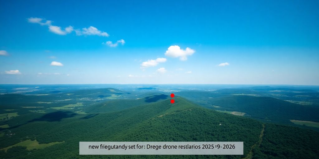 Vue aérienne de la région d'Aigueperse.