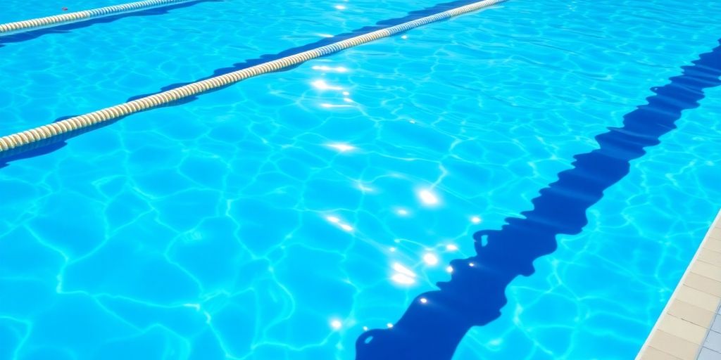 Swimmers diving into Macquarie University pool.