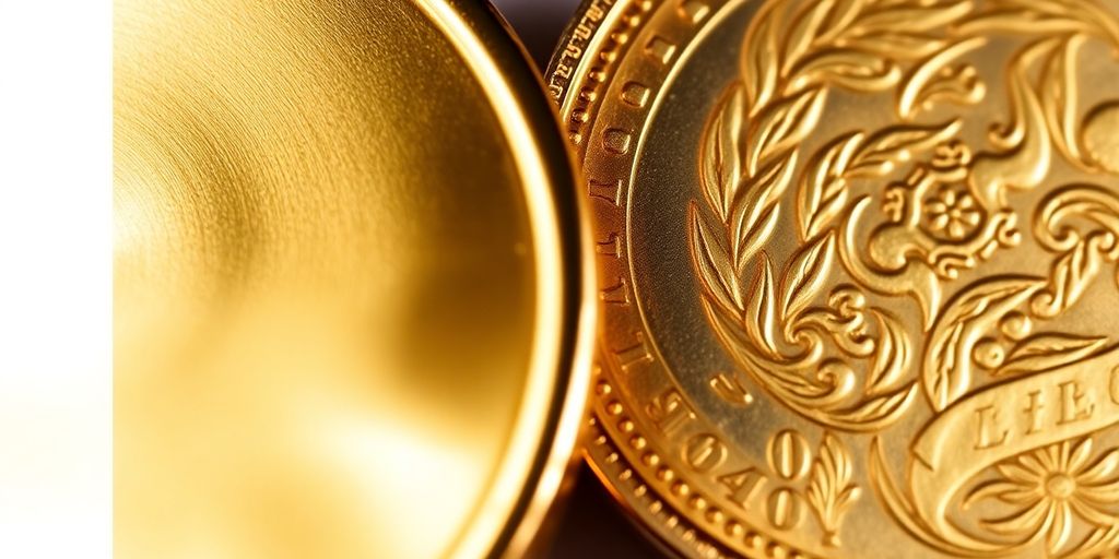 Deux pièces en or : de bourse et de collection.