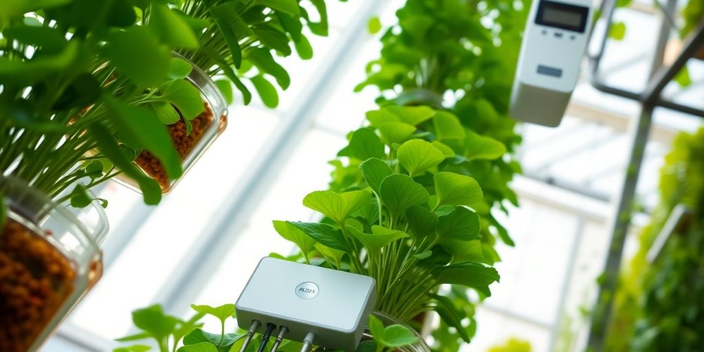 Sensor Hidropónico Avanzado para Cultivo Vertical de Cultivos Andinos en Invernaderos Sistema hidropónico vertical con sensor, cultivos andinos.