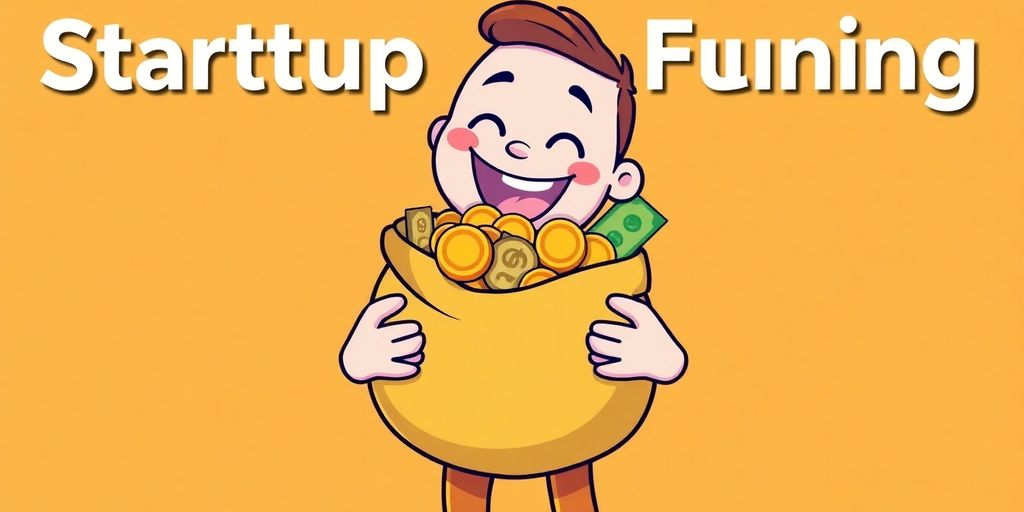 Cartoon business owner receiving a large stack of money.