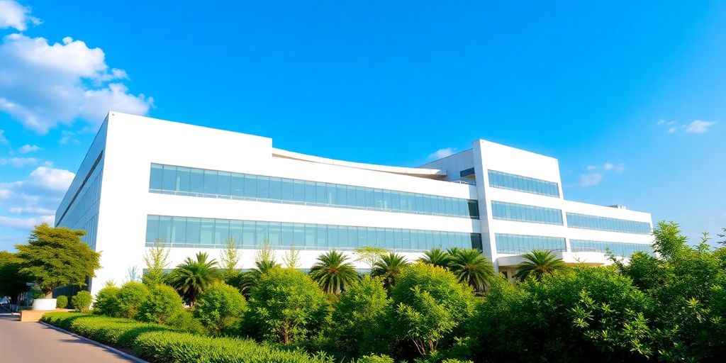 Home Depot headquarters building exterior.