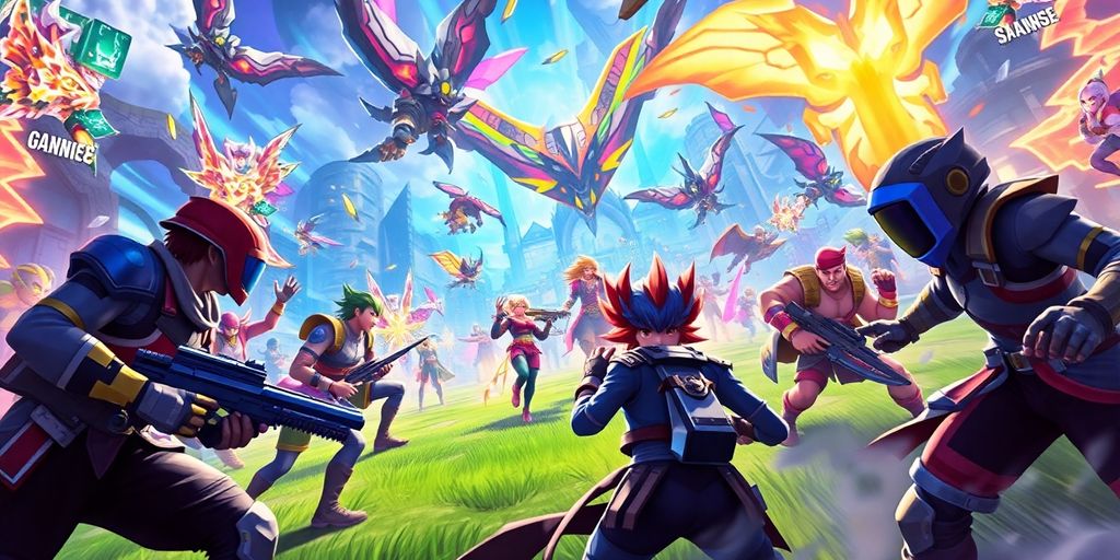 Exciting gaming scene with dynamic characters and action.