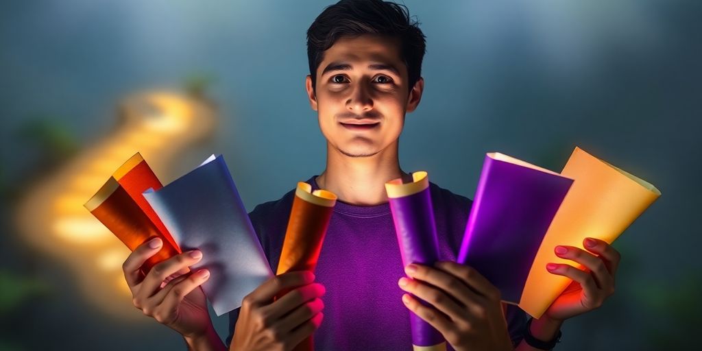 Person juggling multiple job offers.