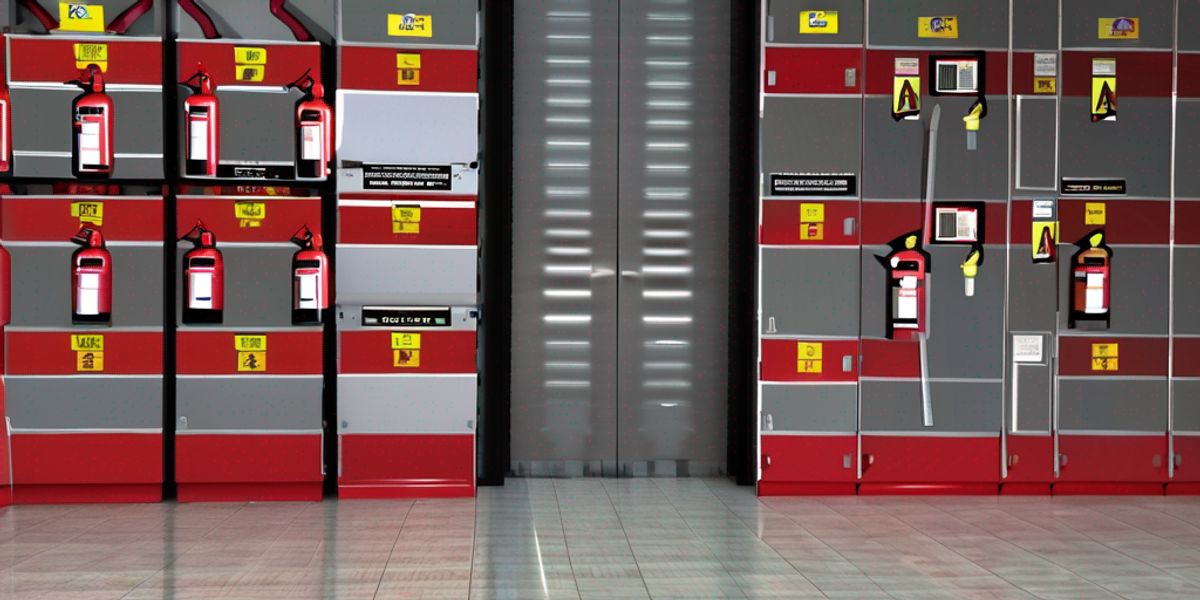 עמדת מטפים בבניין משותף