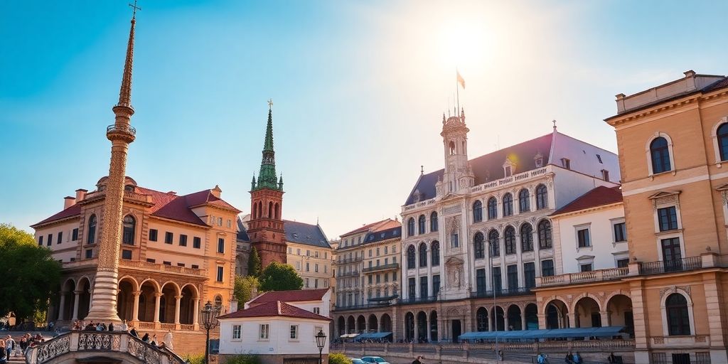 Scenic European landscape with affordable travel destinations.