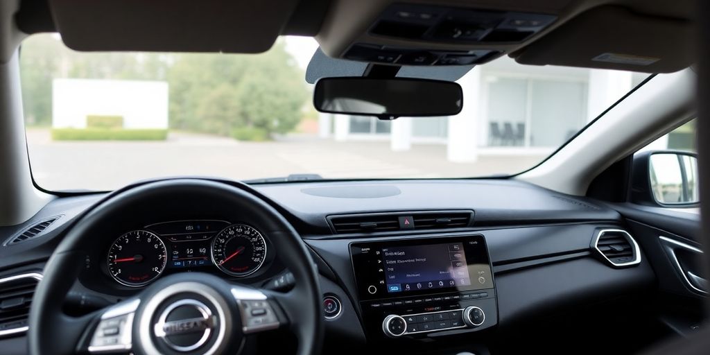 2021 Nissan Rogue Sport S interior with dashboard and controls.