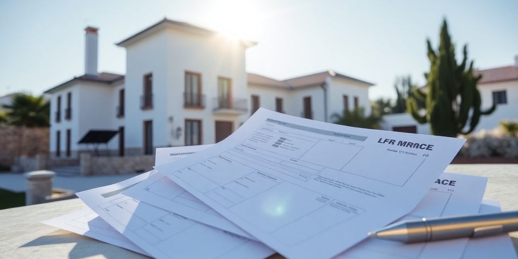 Portuguese house with mortgage documents