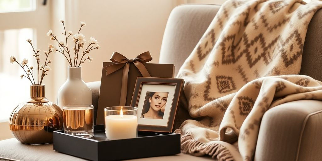 Elegant home decor gifts for mother of the bride.