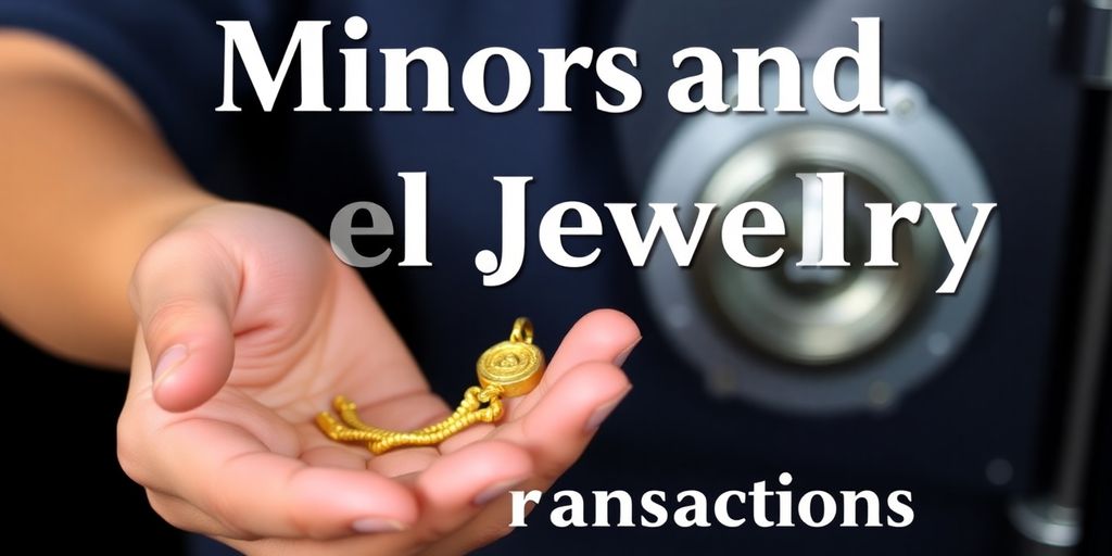 Mineur tenant un bijou en or dans ses mains.