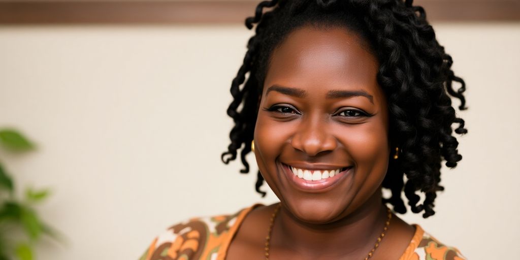Uzo Aduba smiles warmly.