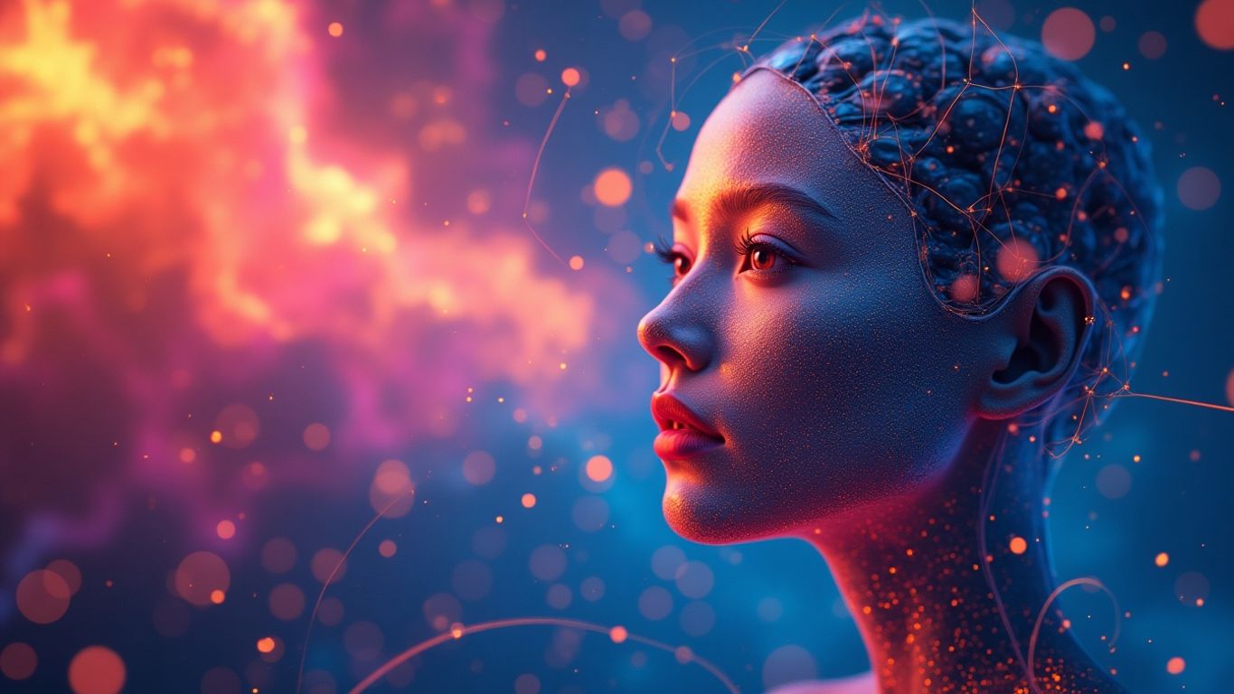 Colorful abstract representation of AI-generated visuals.