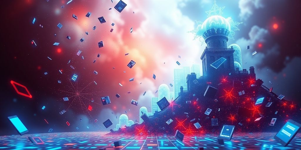 Thrasio's e-commerce journey visualized with soaring and dipping digital waves.