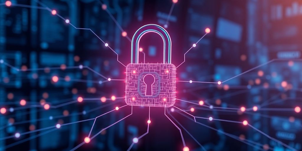 Digital lock protecting data in cloud.