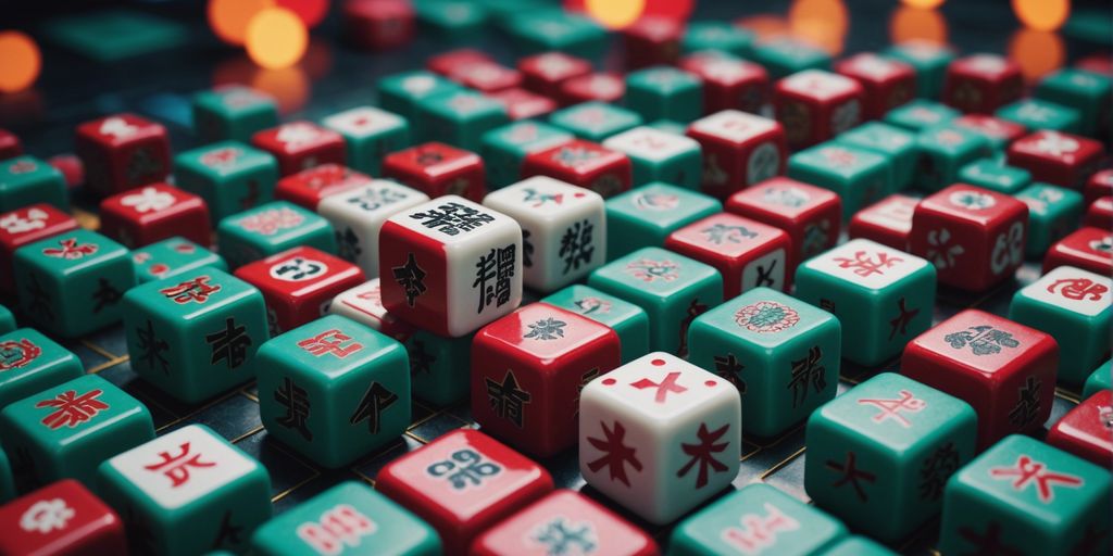 War Mahjong tiles with unique symbols, highlighting their role in online gaming.