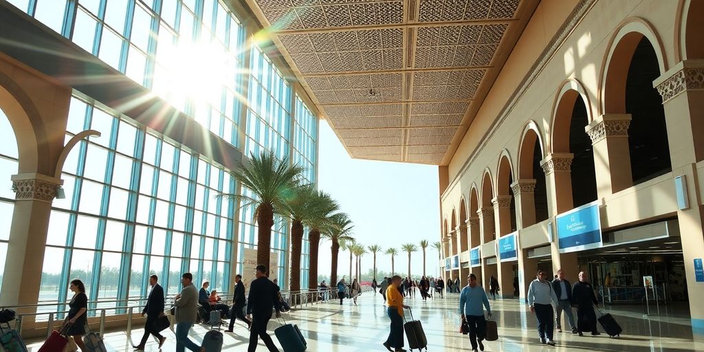 Aéroport Marrakech moderne et accueillant