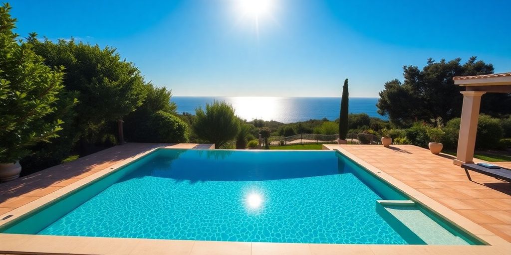 Luxury Majorca villa with private pool and sea view.