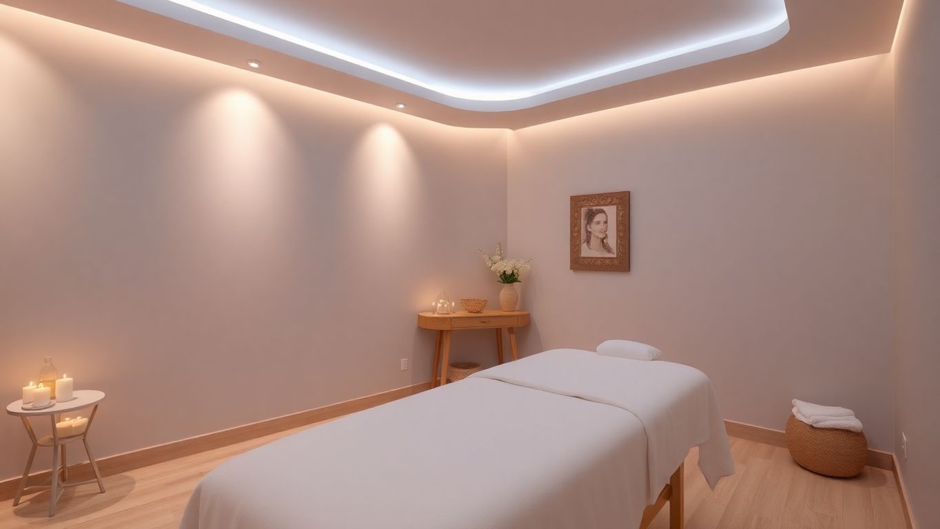 Beylikdüzü'nde masaj ortamı, huzur verici detaylar.