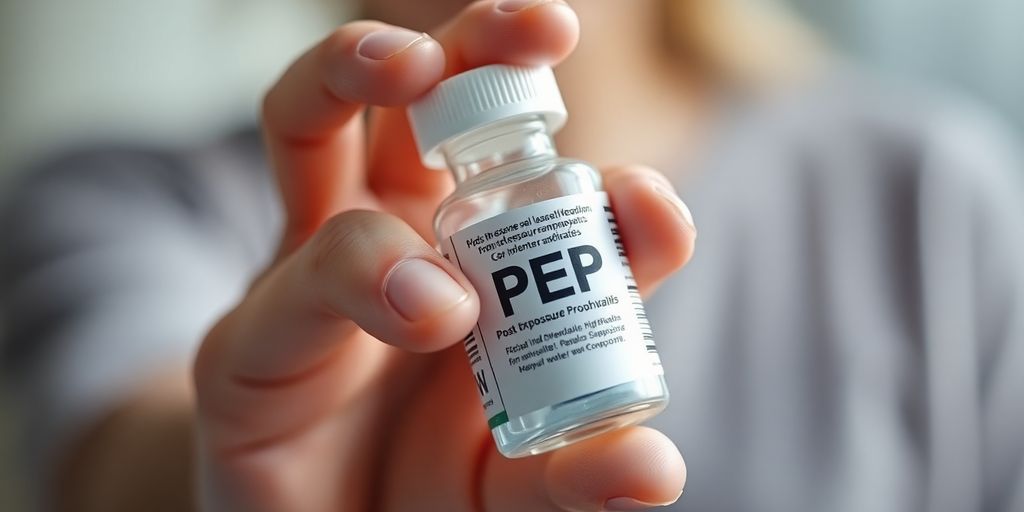 Understanding PEP and Sexual Assault: What You Need to Know for Post-Exposure Care 3 Hand holding a pill bottle for post-exposure prophylaxis.
