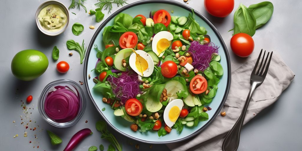 healthy salad with fresh vegetables and ingredients, weight loss, diet plan, South African cuisine